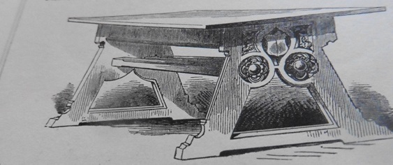Professor Heidelhoff drawing of table 1852